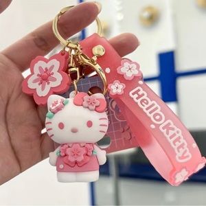 New Pink Sakura Sanrio Hello Kitty Keychain/
 Pendant/Car Key Ring